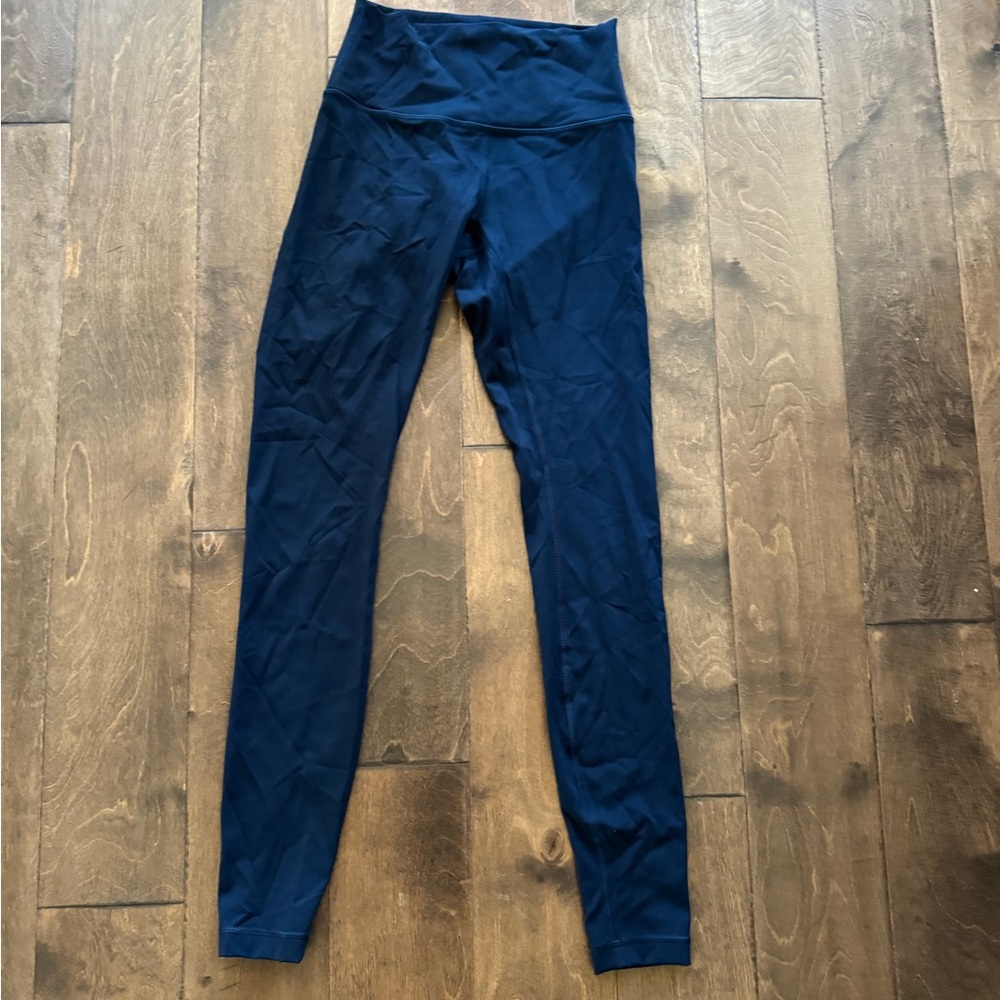 LulumelonNavy Blue High-Waisted 7/8 Leggings